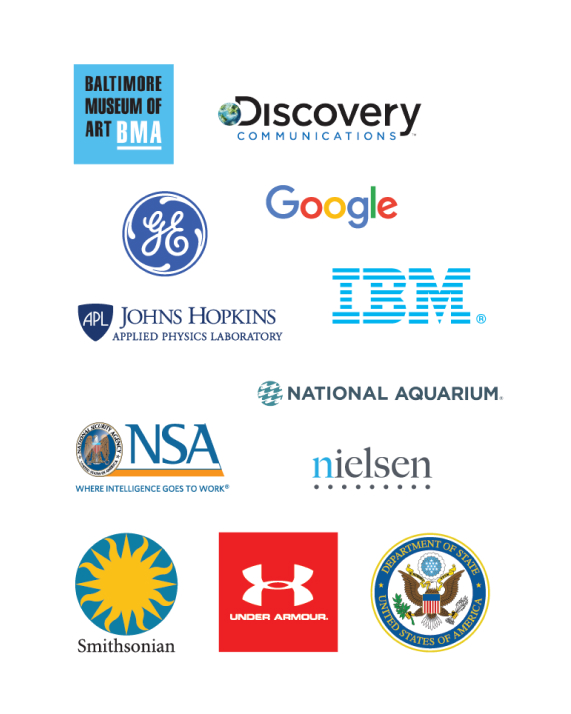 Top employers like Discovery Communications, Google, GE, IBM, Hopkins, the National Aquarium, Nielsen, NSA, Under Armour hire 鶹ýϵ Grads. 